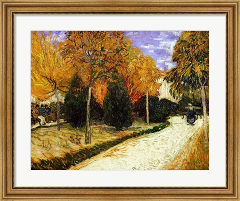 Framed Path in the Park at Arles, 1888 Print