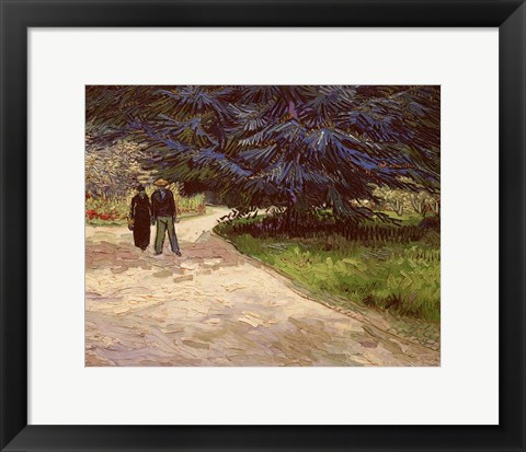 Framed Couple in the Park, Arles, 1888 Print