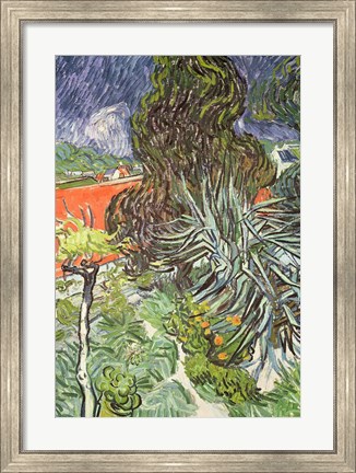 Framed Garden of Doctor Gachet at Auvers-sur-Oise, 1890 Print