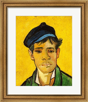 Framed Young Man with a Hat, 1888 Print