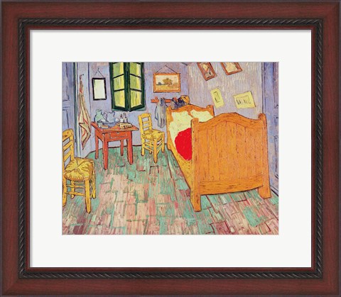 Framed Van Gogh&#39;s Bedroom at Arles, 1889 Print