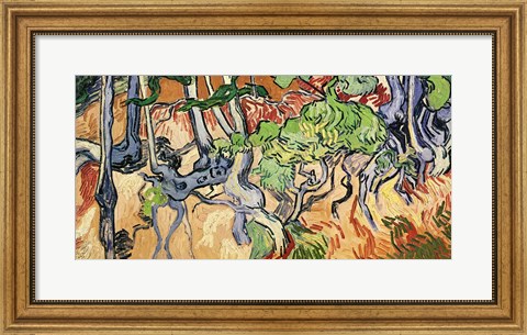 Framed Tree roots, 1890 Print