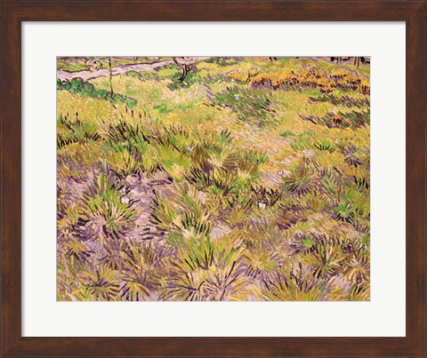 Framed Meadow with Butterflies, 1890 Print