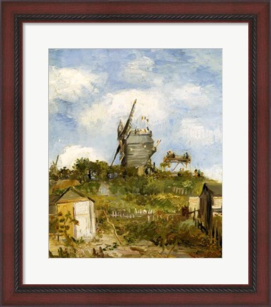 Framed Le Moulin de Blute-Fin, Montmartre, 1886 Print