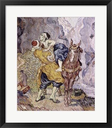 Framed Good Samaritan, 1890 Print