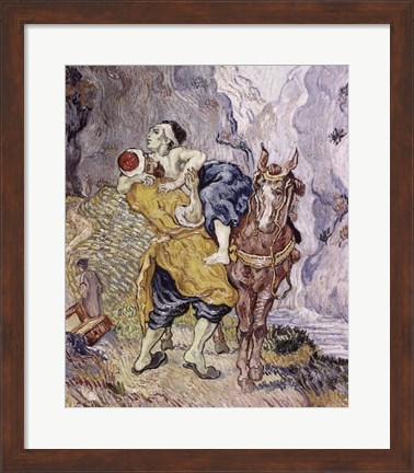 Framed Good Samaritan, 1890 Print