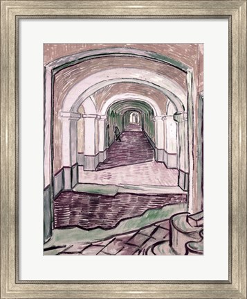Framed Arched Hallway Print