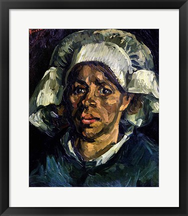 Framed Peasant Woman, 1885 Print