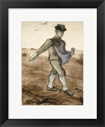 Framed Sower, 1881 Print