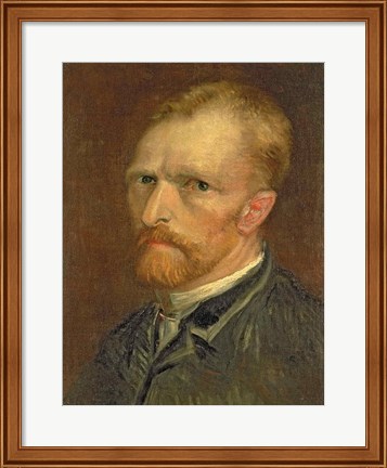 Framed Self portrait, 1886 Print