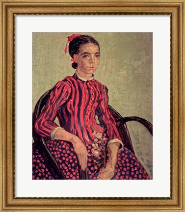Framed La Mousme, 1888 Print