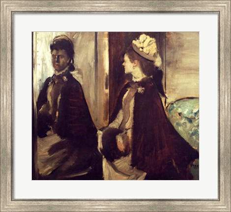 Framed Madame Jeantaud in the mirror Print