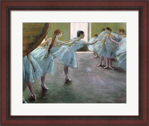 Framed Dancers at Rehearsal Print