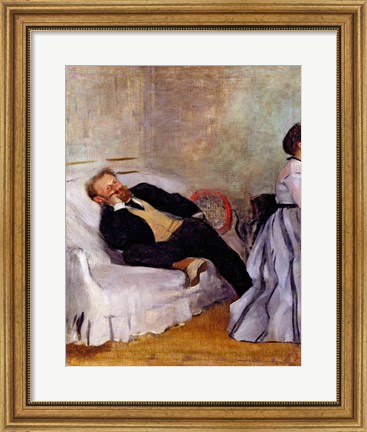 Framed Monsieur and Madame Edouard Manet Print