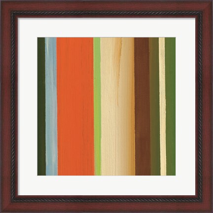 Framed Hampton Stripe I Print