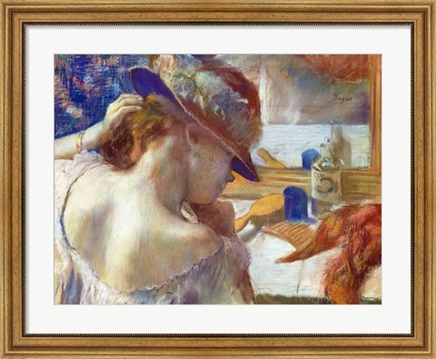 Framed In Front of the Mirror, 1889 Print