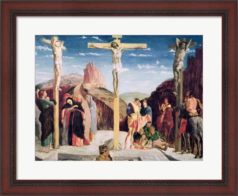 Framed Calvary, after a painting by Andrea Mantegna Print
