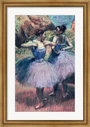 Framed Dancers in Violet Print