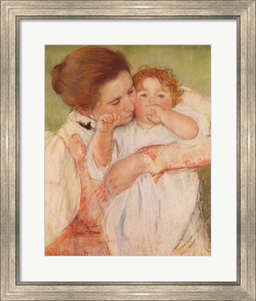 Framed Mother and Child, 1897 Print