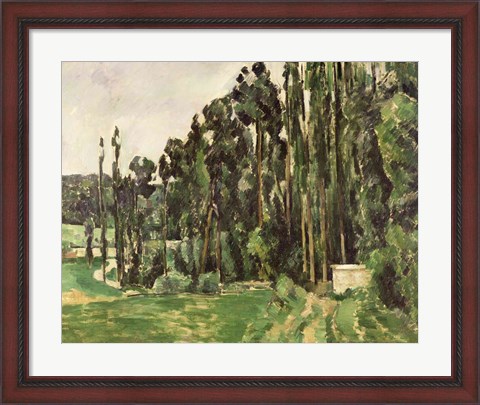 Framed Poplars Print