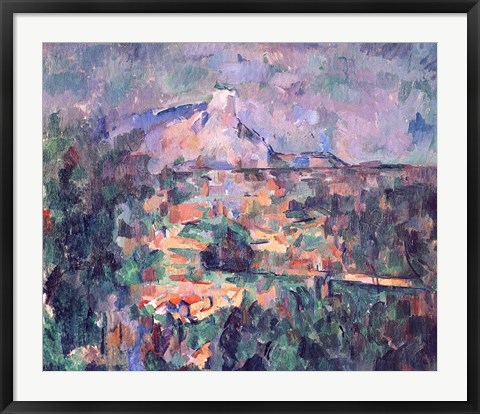 Framed Montagne Sainte-Victoire from Lauves Print