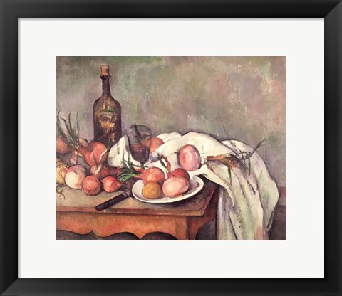 Framed Still Life with Onions, c.1895 Print