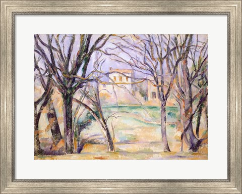 Framed Trees and houses, 1885-86 Print