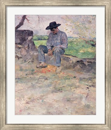 Framed Young Routy at Celeyran, 1882 Print