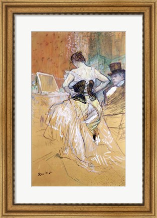 Framed Woman at her Toilet, study for &#39;Elles&#39;, c.1896 Print