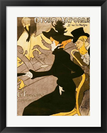 Framed Poster advertising &#39;Le Divan Japonais&#39;, 1892 Print