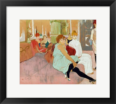 Framed In the Salon at the Rue des Moulins, 1894 Print