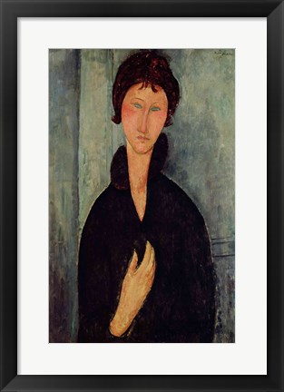 Framed Woman with Blue Eyes, c.1918 Print