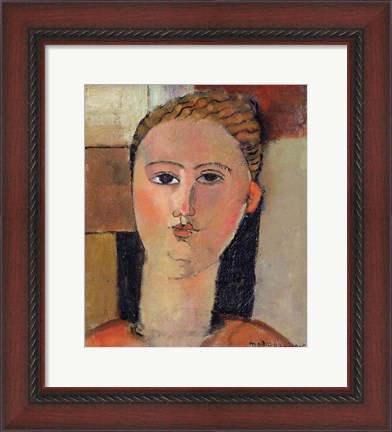 Framed Girl with red hair, 1915 Print