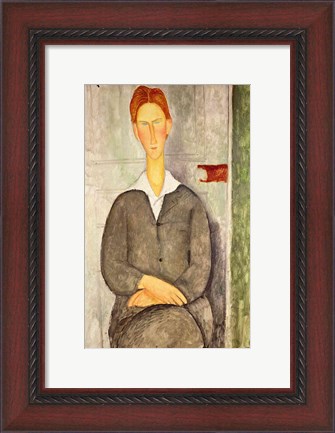 Framed Young boy with red hair, 1906 Print