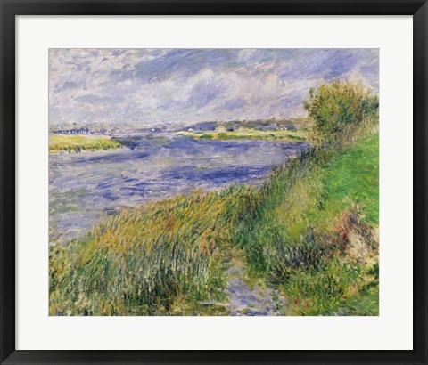 Framed Banks of the Seine, Champrosay, 1876 Print