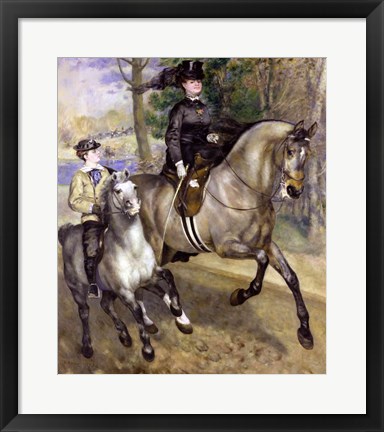 Framed Horsewoman in the Bois de Boulogne, 1873 Print