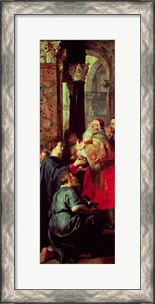 Framed Presentation in the Temple, right panel from the Descent from the Cross triptych Print