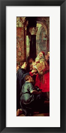 Framed Presentation in the Temple, right panel from the Descent from the Cross triptych Print