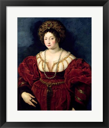 Framed Posthumous portrait of Isabella d&#39;Este Print