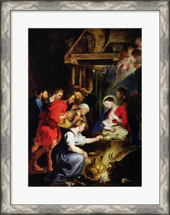 Framed Adoration of the Shepherds Print