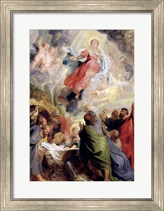 Framed Assumption of the Virgin Mary Print