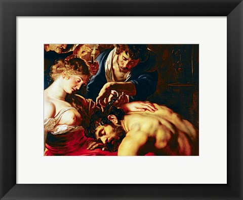 Framed Samson and Delilah Print