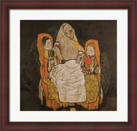 Framed Mother with Two Children Print