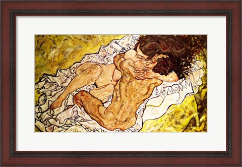 Framed Embrace, 1917 Print