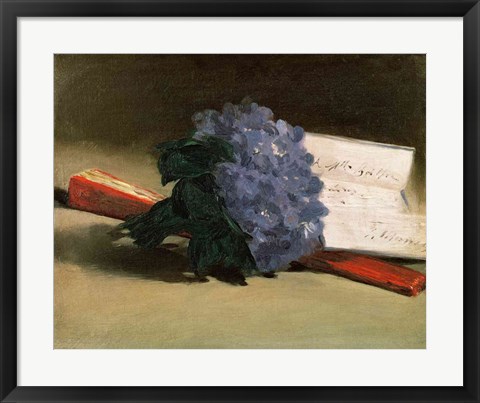 Framed Bouquet of Violets, 1872 Print