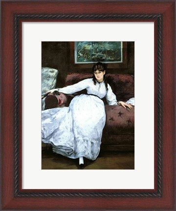 Framed Rest, portrait of Berthe Morisot Print