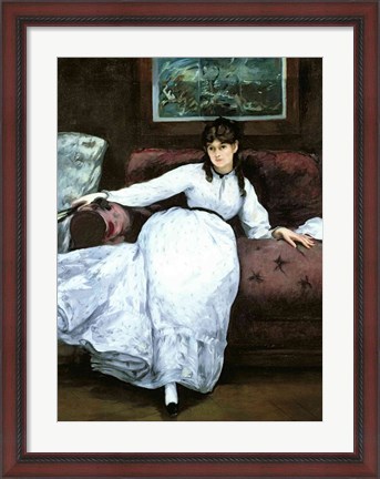 Framed Rest, portrait of Berthe Morisot Print