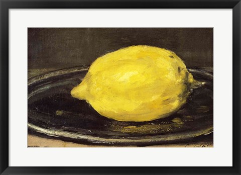 Framed Lemon, 1880 Print