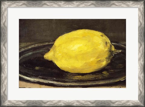 Framed Lemon, 1880 Print