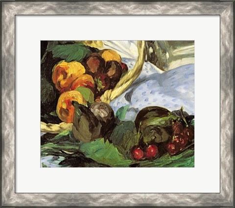 Framed Dejeuner sur l&#39;Herbe, 1863 (fruit detail) Print